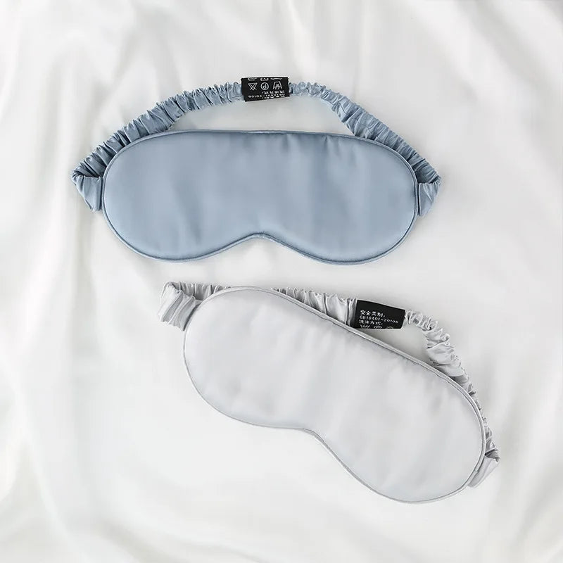 19mm 6A Grade Mulberry Silk Sleep Mask-Private Label Eyemask Sleep Satin Silk Eye Mask Travel Silk Eye Sleep Mask
