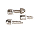 CoyotiSports GFSW-01S 3-Piece Silver Steel Sling Swivel Mounting Kit with Studs Screw Stud Base 20g Made in China for Hunting