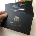 2024 Customize Fashion Luxury Rose Gold Foil Printing Business Thank You for Your Purchase Cards with Own logo
