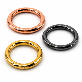 High Gloss Plated Metal O Rings All Size Round O Rings for Pet Gear and Bag Accessories Bulk Supplies Sewing Metal Custom Logo
