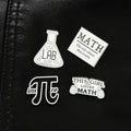 Math Chemistry Enamel Pins This Girl love Math Brooches Lapel Badge Letters Phrase Metal Crafts Gift Teacher Pins Student