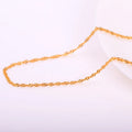 Various Stainless Steel Necklace Chain 18K Gold Plated Thick Thin Chain Rope Ball Twist Flat Curb Lip Paper Clip Figaro Chain