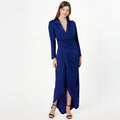 Long Sleeve Elegant Fashionable Comfortable Dresses Sky Blue Evening Tight Maxi Long Dress Women