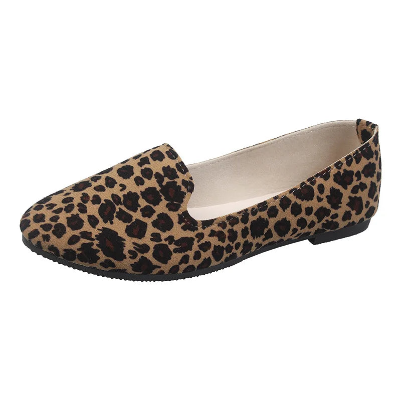 Women's Floral Pointed Toe Slip Resistant Casual Shoes Soft Bottom Ladies's Walking Shoes Lightweight Loafers Women's Flats