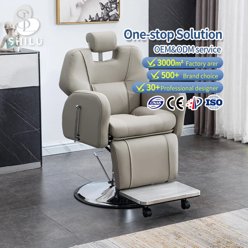 Professional Hydraulic Pump Barber Chair LF11 Salon Barber Chairs Set Factory Direct Pedal Barber Chair Made Synthetic Leather