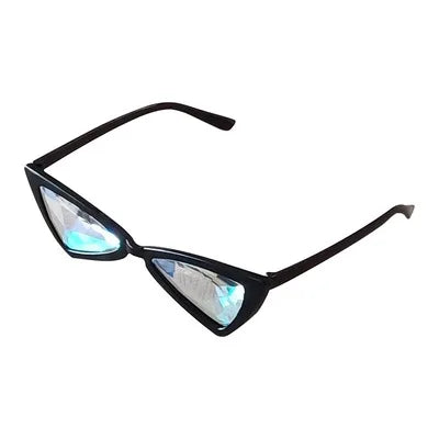 Boyarn New Sunglasses Frame Sun Glasses Personality Cat Eye Triangle Multi-Ling Kaleidoscope