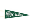 Wholesale Large Promotional Triangle Hanging Party Banners Custom logo Felt Pennant Flags for Holiday Birthday Nursery