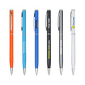 BKS Wholesale Best Hot Sale Retractable Smooth Multi Color Metal Ballpoint Promotion Pen with Custom Logo 1.0mm Writing Width