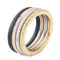 Classic Fashionable and Exquisite Women's Fine Ring Stainless Steel Tire Style Women's Ring