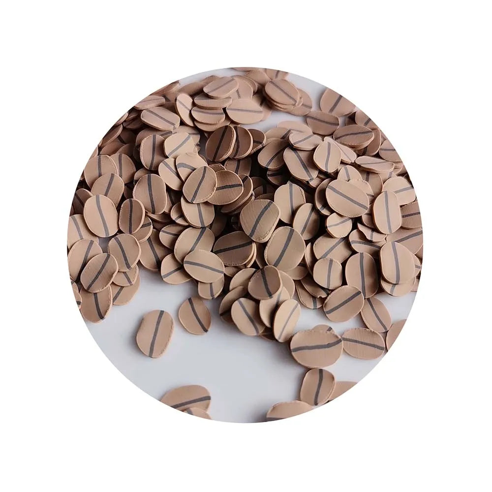 Hot Selling Polymer Clay Miniature Coffee Bean Sprinkle Soft Slice for Crafts Making Phone Deco DIY