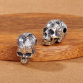 S925 Accessories for Necklace Making Jewish Diy Antique Retro 925 Sterling Silver Skull Beads Charm Pendant Jewelry