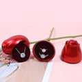 2023 Fashion Valentine's Day Gift Ring Necklace Rose Box Rectangular Rose Jewelry Box