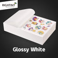 Superior A4 Size Single Sided White Self-Adhesive Vinyl Paper Sticker Water Activated Adhesive for Custom Masking Use