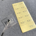 Custom Silver Foil logo Design Stickers Pvc Packing Label with Printing logo Waterproof Sticker