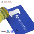 Custom Logo UV Printed Metal Beer Opener Bar Accessory Credit Card Slot Multi Bottle Opener Outdoor Camping 3-Piece Combo Set