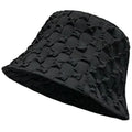 Women Outdoor Beach Fordable Panama Sun Cap Textured Bubble Gauze Bucket Hat