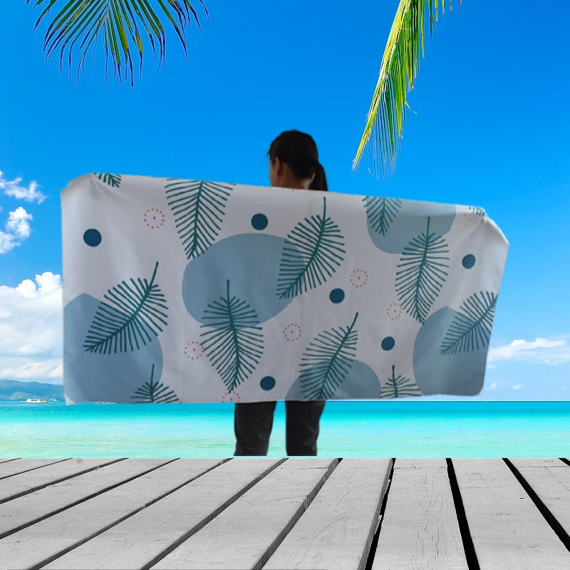 Wholesale Custom Microfiber Heat Transfer Printing Can Be Customized logo Sand Protection Beach Towel