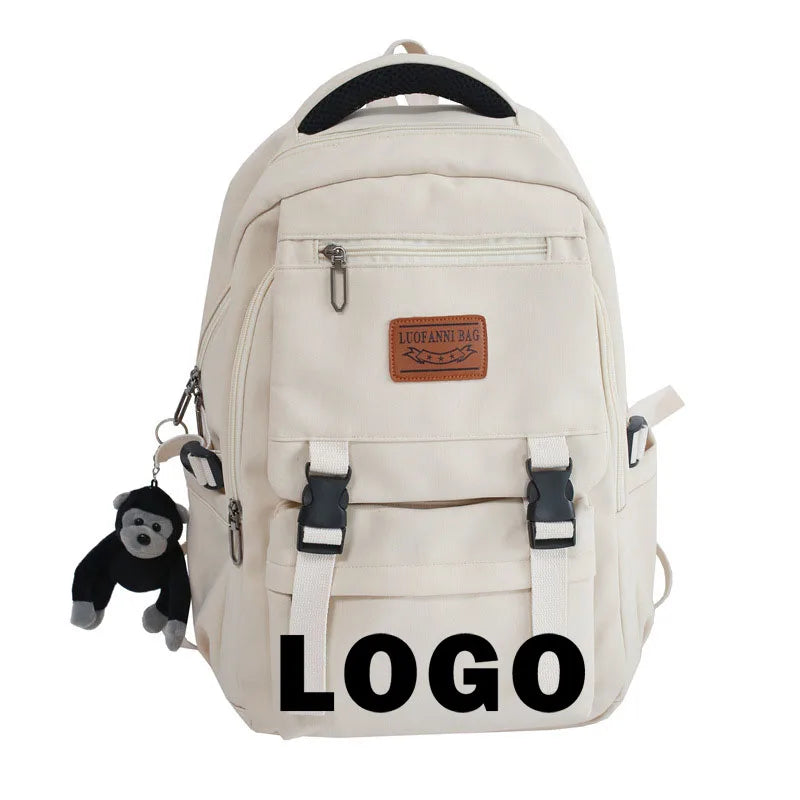 Custom logo New Schoolbag Female Korean Backpack Student Backpack