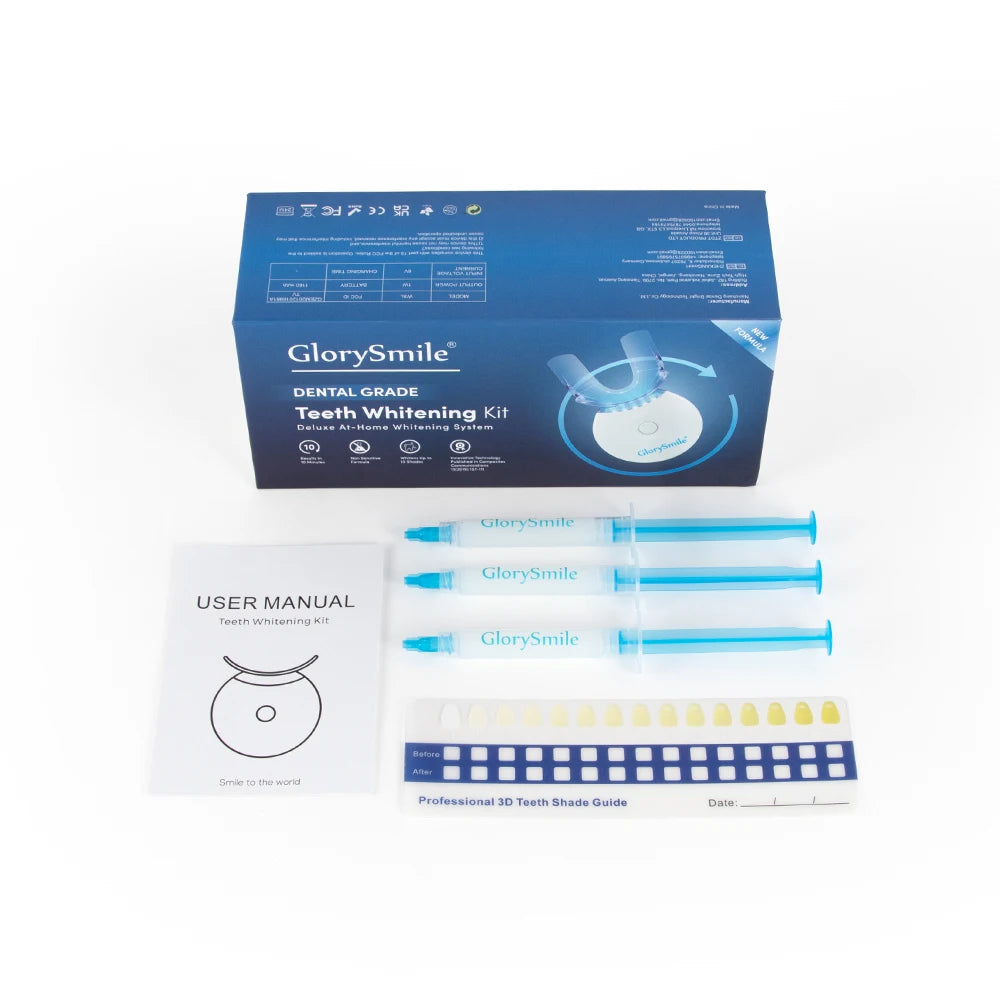 GlorySmile Private Label Home Wireless Customized Logo Teeth Whitening Led Kit
