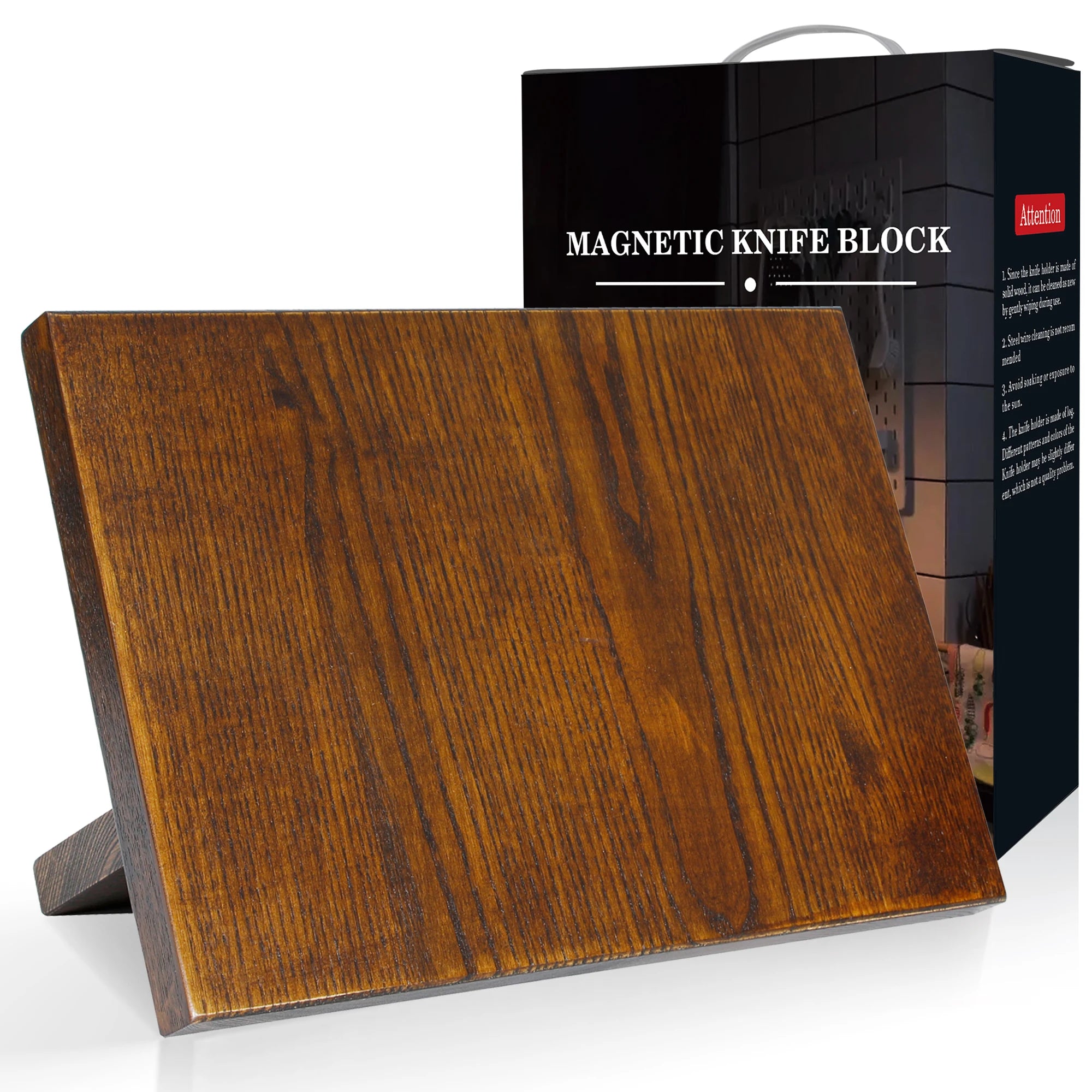 Magnetic Knife Holder Set With Beautiful Ash Wood Gift Box Storage Solution Home Kitchen Knife Organization - 338 Cm x 235 Cm