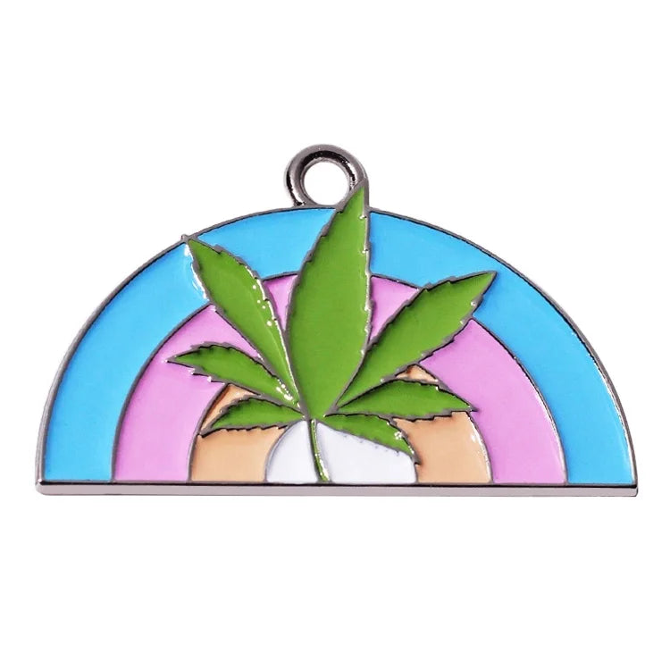 Gold Plated Zinc Alloy Metal Charms for Jewelry Making Enamel Logo Hang Pendant Accessory for Christian Themed Pieces