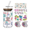 100+  Hot  UV Cup Wraps Transfers Inspirational Motivation Self Love Affirmations DTF  Stickers 16OZ  Glass Wraps for  Cups
