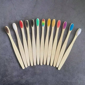Adult Moso for Toothbrush Castor Oil Nylon Bristles BPA Free Soft Bristles CE Certified Natural Green Color for Home Use
