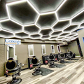 Factory Direct Sell High CRI Fast Connection Hexagonal Light Workshop Honeycomb Barber Light