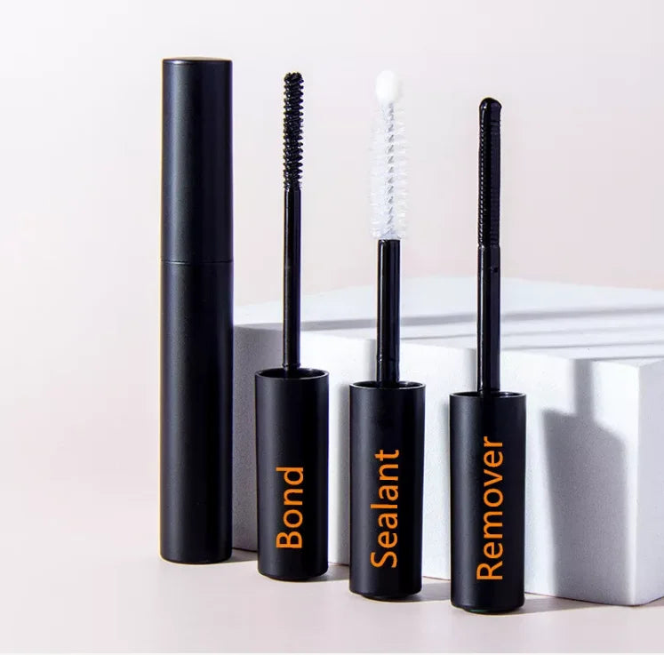 Eyelash Accessories Bond Seal Remover Glue Tweezers Eyeliner Liquid Spoolie Brush for Lashes Support Wholesale Custom logo