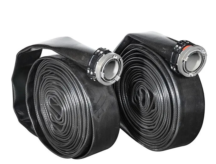 20-200meter Heavy Duty 3inch 4 6 8 10 12 14 16inch TPU Layflat Hose Black Mining Dewatering Manure Pump Cutting Moulding