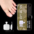 Wholesale 550-Piece ABS Nail Art Collection French Style Short Wearable Removable Fake Toenails Simple and Fashionable