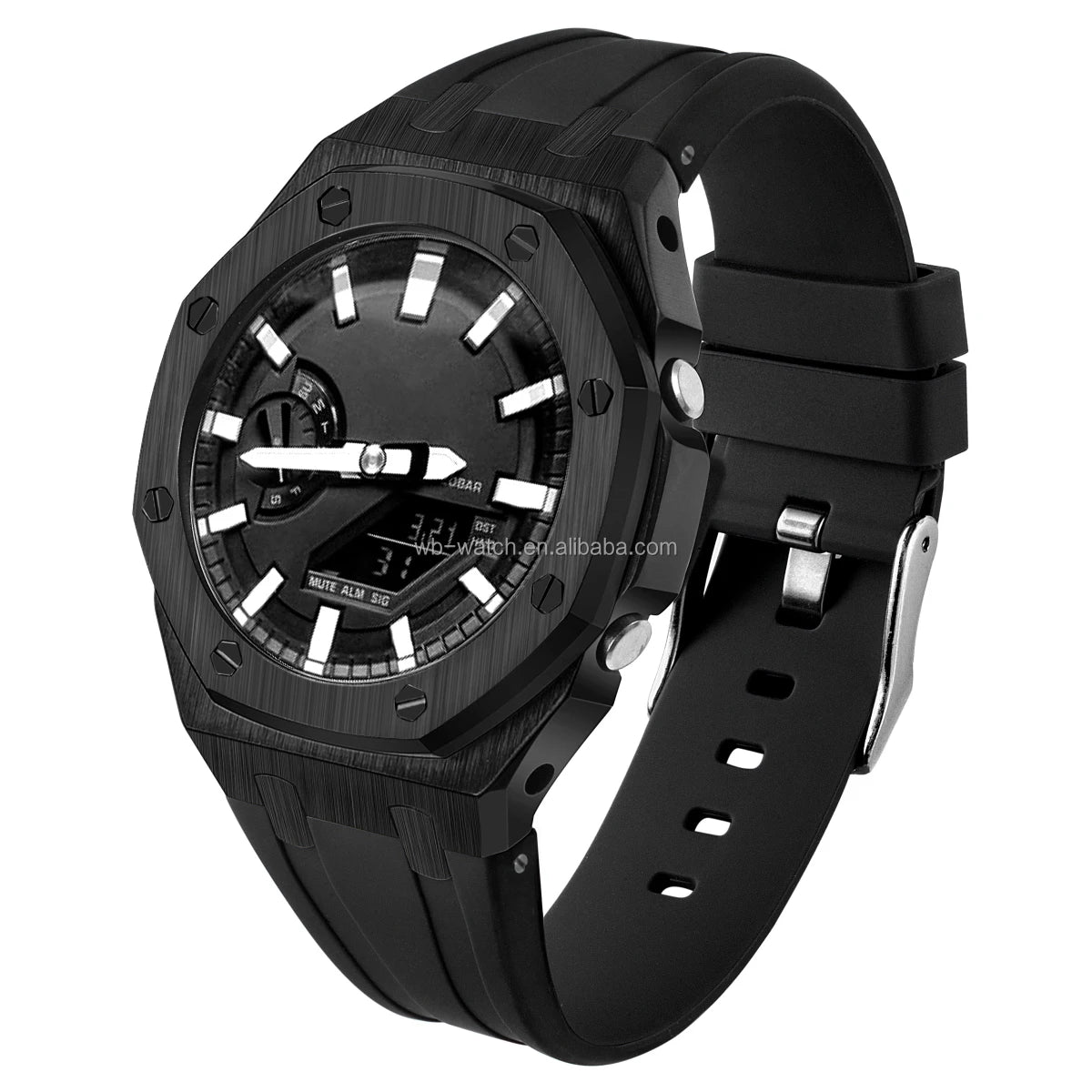 Hot Sale Ga2100 Oem Silicone Band Metal Modification Mod Kit Luxury Zinc Alloy Watch Case for G Shock Ga 2110