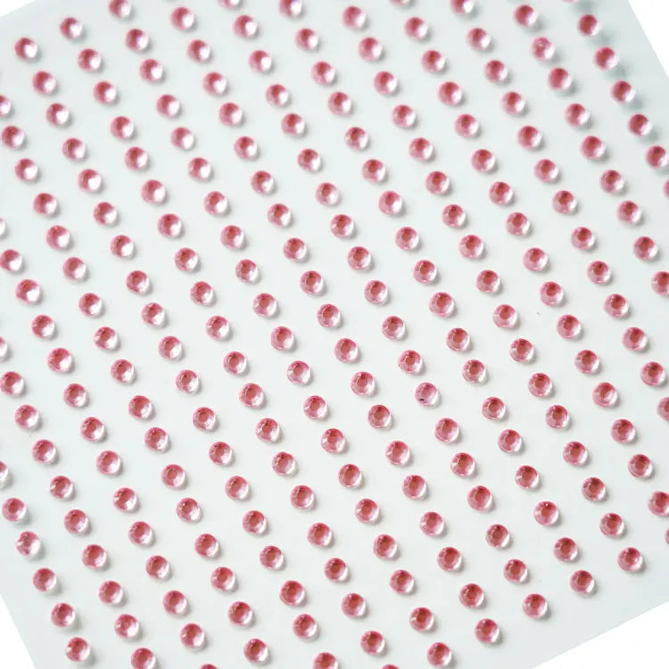 Mixed Color Rhinestone Gem Stickers Self-Adhesive Craft Gem Stickers Decorative Tape for Crafts Card Making