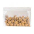 Transparent Flat Bottom Zip Lock Plastic Bag Food Grade Zipper Pouch with Stand up Style Made of PP and PET