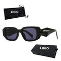 Men Black Y2K Irregular Retro Cat Eye Uv400 Glasses Women Fashion Italy Luxury Custom  logo Designer Sunglasses