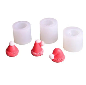 HY New Christmas Hat Chocolate Mold DIY Scented Candle Little Red Riding Hood Silicone Mould