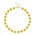 18K Gold Plated Stainless Steel Jewelry Face Imitation Pearl for Women Party Accessories Necklace P213225
