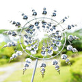 New 3D Dynamic Metal Windmill Iron Wind Trap for Outdoor Garden Lawn Wind Spinner Vane Courtyard Decoration Cross-Border Product