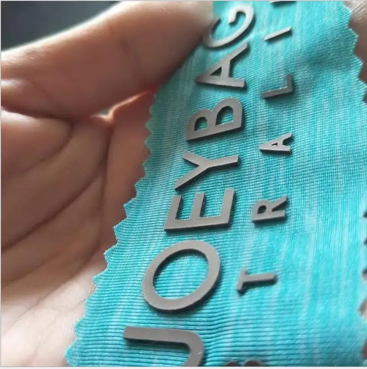 Custom Heat Press Label 3D Colorful Embossed Brand Design Silicone Rubber Silicone Heat Transfer Label for Garments