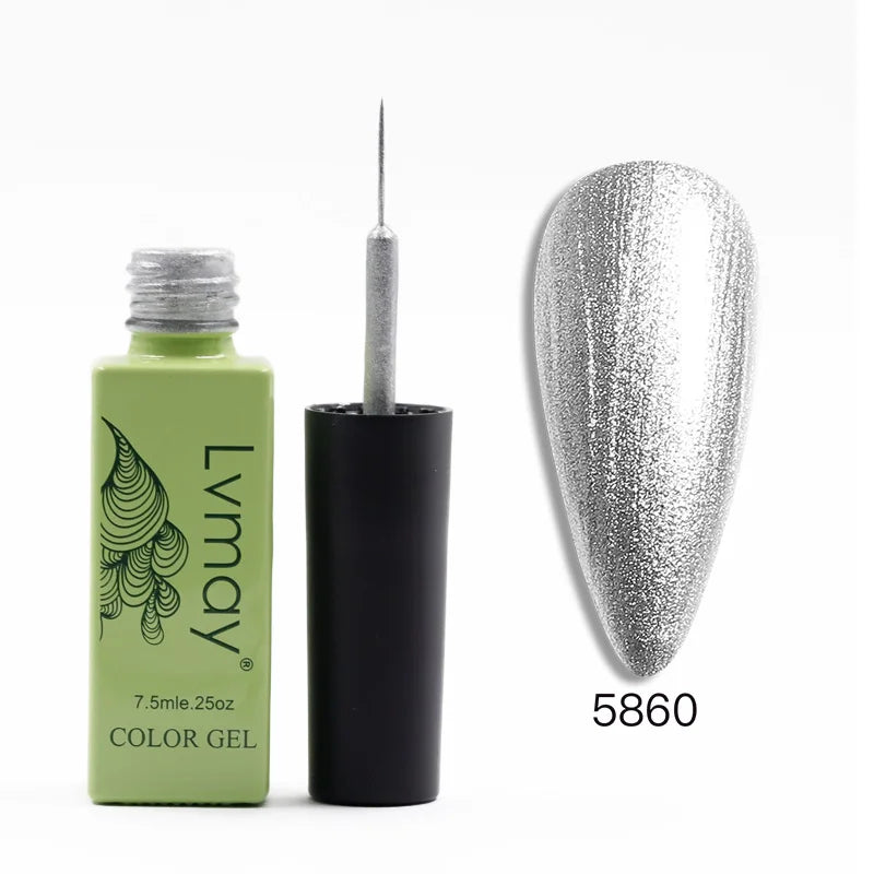 Nail Supplies Wholesale Hot Sale 12 Colors Line Gel Nail Art Gel Polish Liner Gel Polish for Nail Art Painting