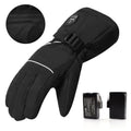 Cold Weather Outdoor Microfiber Waterproof Unisex Electric Heated Gloves with Drawstring Closure Rechargeable Battery Home Use