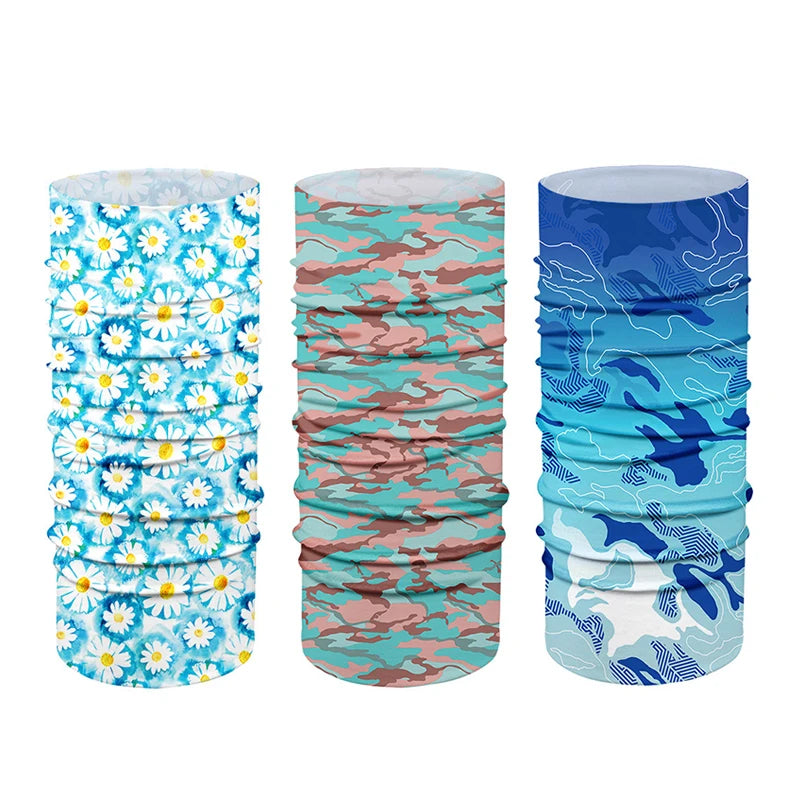 Custom Stretchy Polyester Seamless Ice Silk Magic Bandana Scarf Multifunctional Headwear