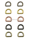 Stock Supply 16 X 12.5 X 3.8mm 10 Colors Zinc Alloy Small Metal D Ring Buckle for Bags