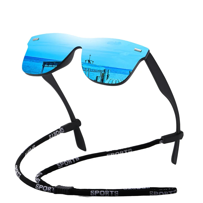 Unisex 3019 Night Vision Sunglasses Polarized Driver's Goggles Yellow Tac Material Black PC White Finish for Men Women
