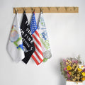 Waffle Microfiber Towel with Logo and with Hook Custom Printed Sublimation Microfiber Golf Towel