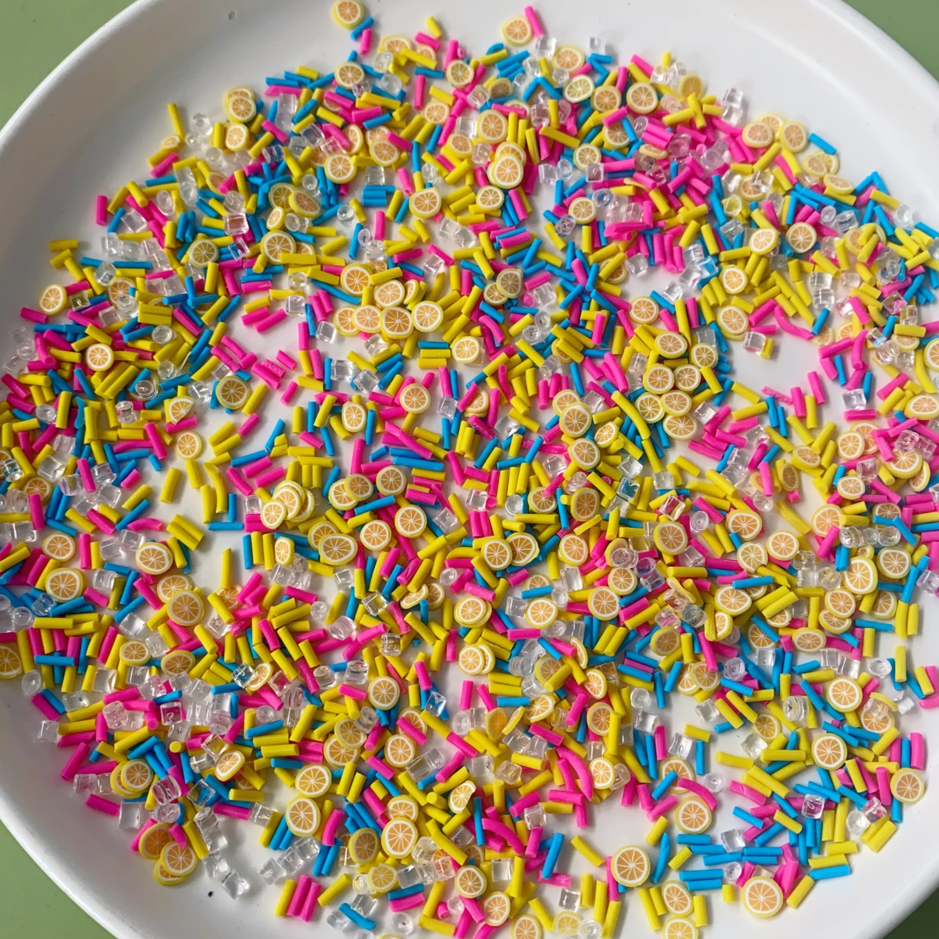 1kg Orange Slices Mixed Handicrafts DIY Accessories Custom Soft Clay Beads For Handmade Jewelry