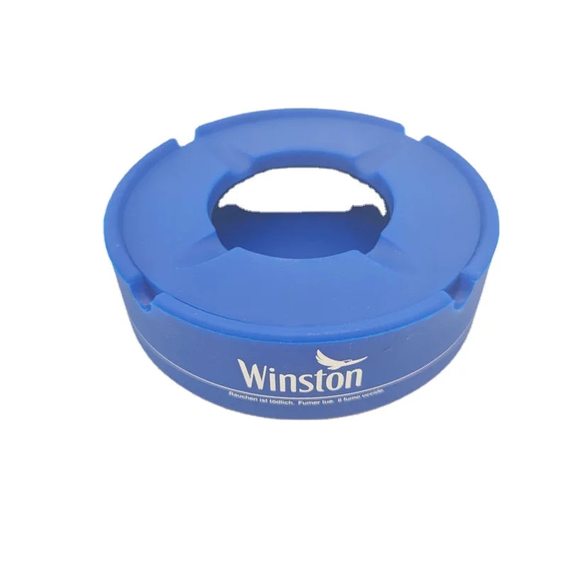 Hot Selling Modern Custom Logo Eco-friendly Silicone Ashtray Windproof Multiple Colors Dishwasher Safe for Promotional Gifts