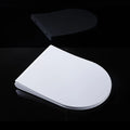 D Shape Soft Close Toilet Seat Cover  Two Push Button Quick Release WC Cover Lid