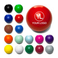 Custom Logo PU Foam Round Stress Reliever Handheld Soft Squeeze Ball for Employee Wellness Programs
