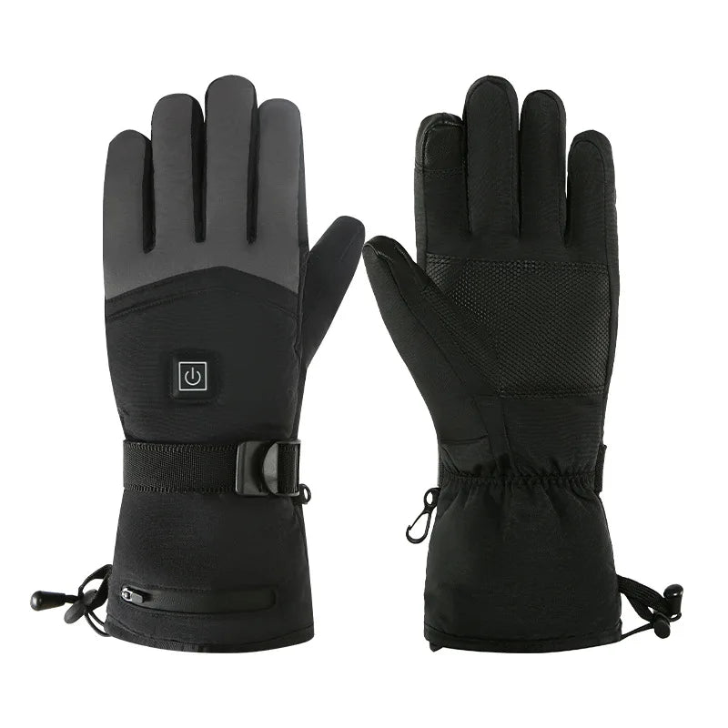 Heated Gloves Winter Ski Motorcycle Heated Gloves Heated Snowmobile Gloves for Men